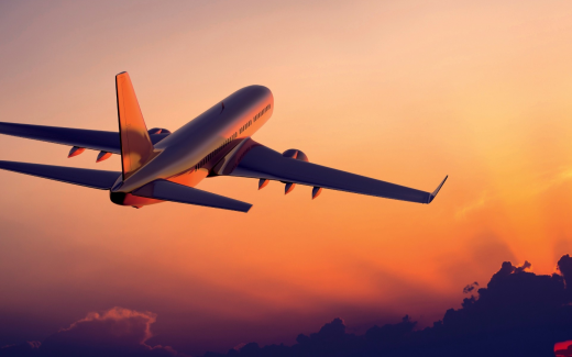 sunset-plane